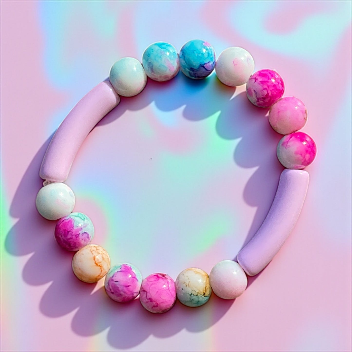 Cotton Candy Swirl Bracelet