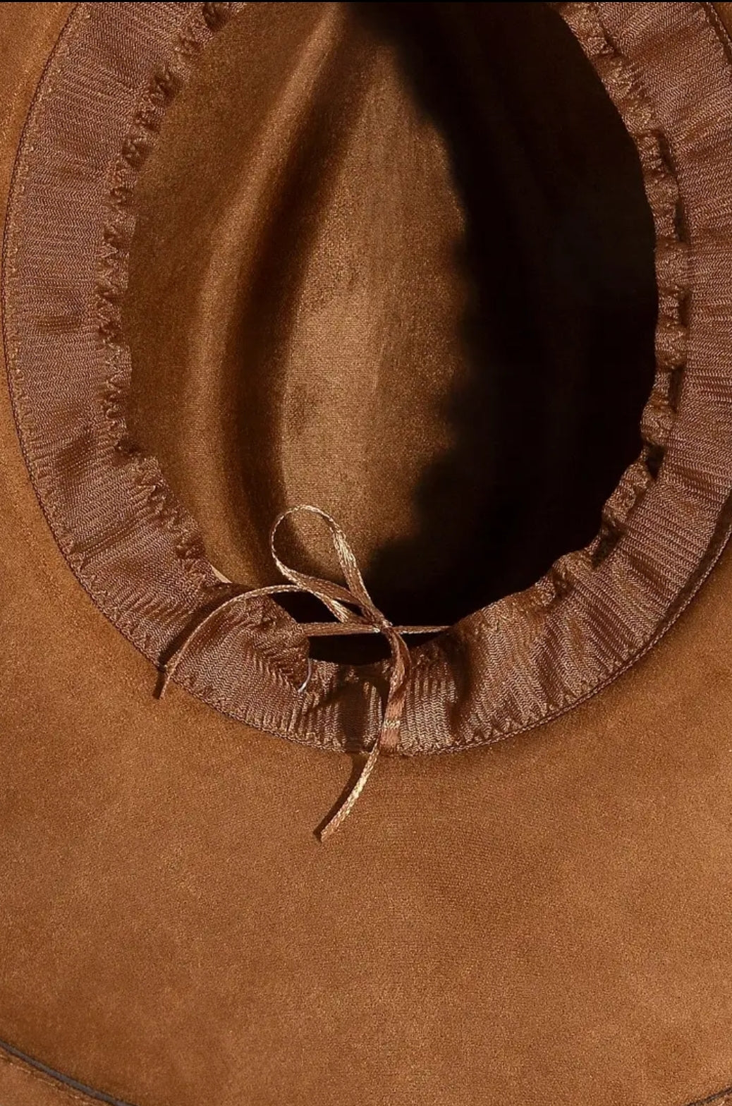 Braided Strap Faux Suede Fedora Hat