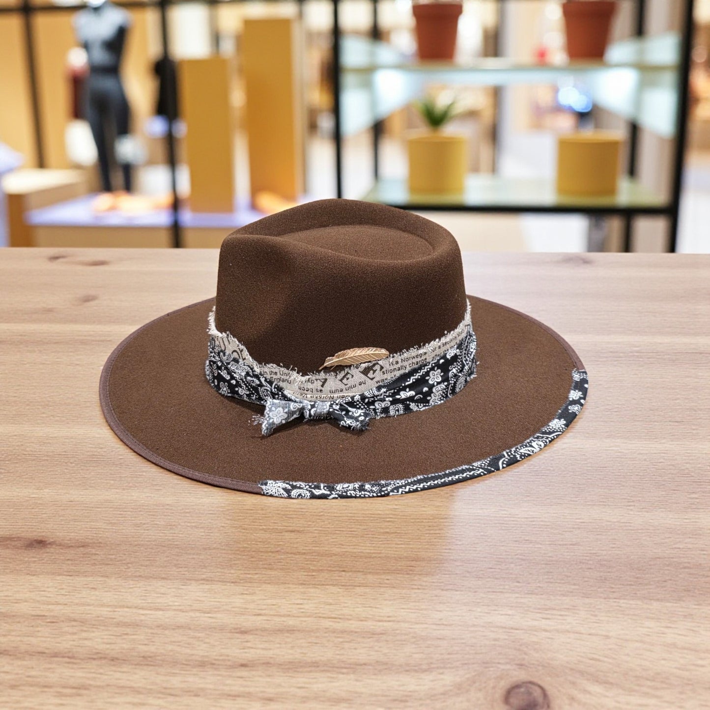 Classic Wide Brim Panama Hat OSFM