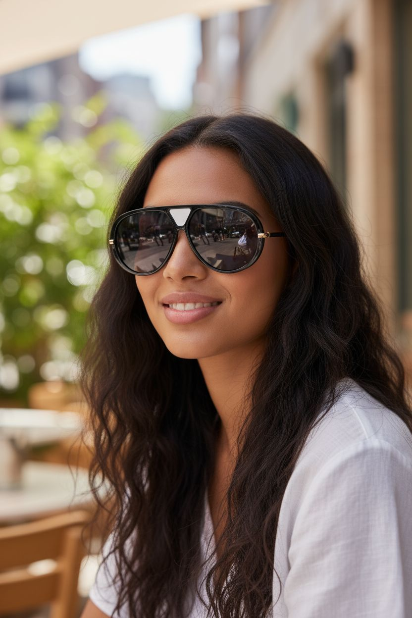 Black Oval Obsession Sunglasses