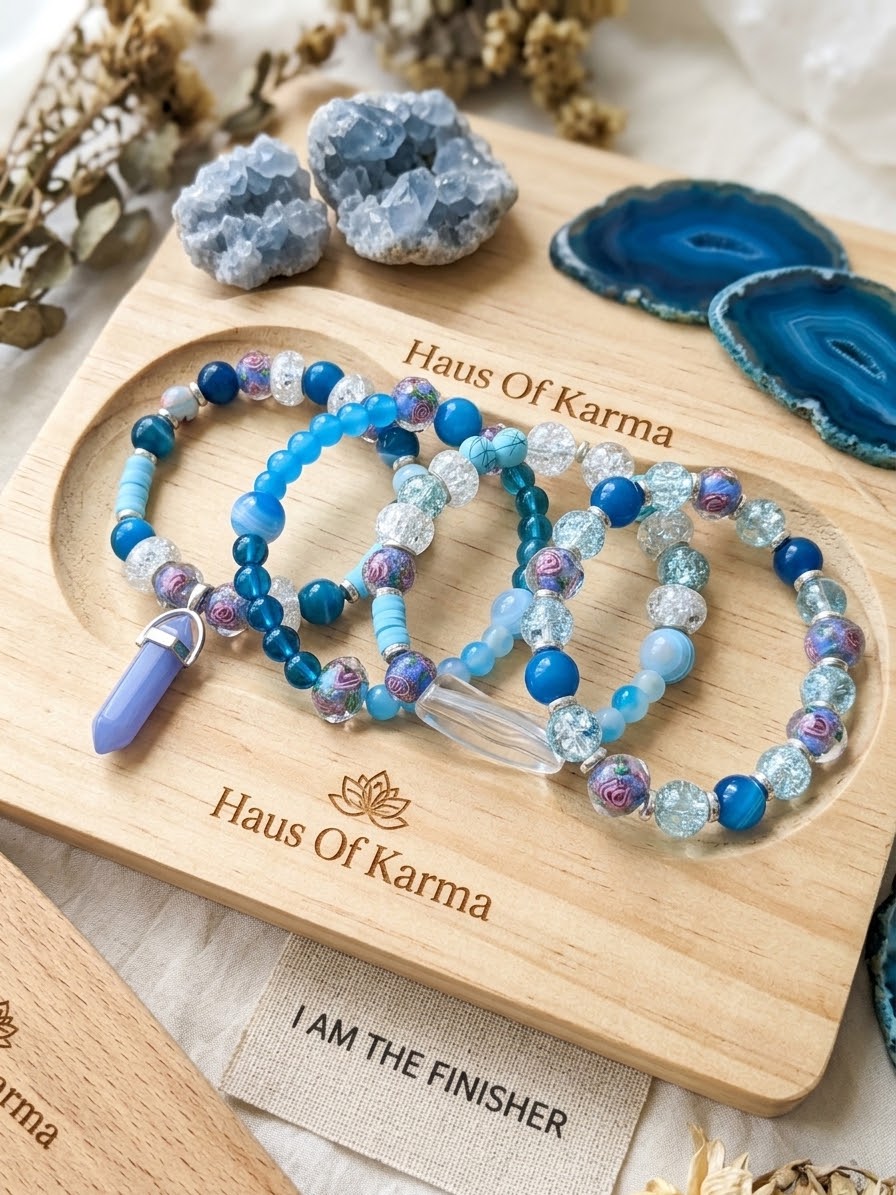 Ocean Bloom Beaded Bracelet Stack
