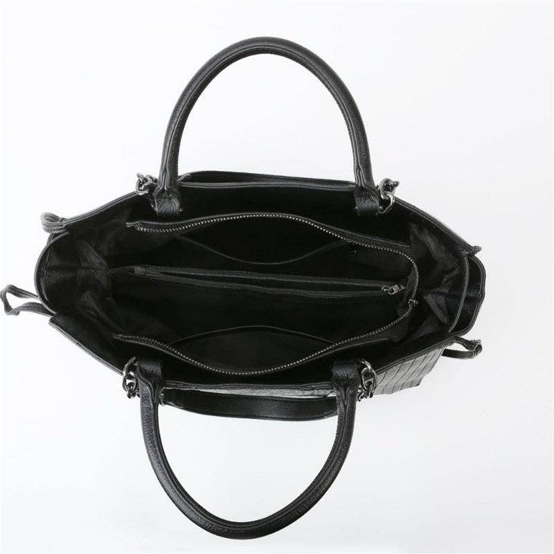 Leisure Hand Tote Large Capacity Leather Bag
