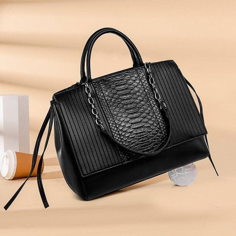 Leisure Hand Tote Large Capacity Leather Bag