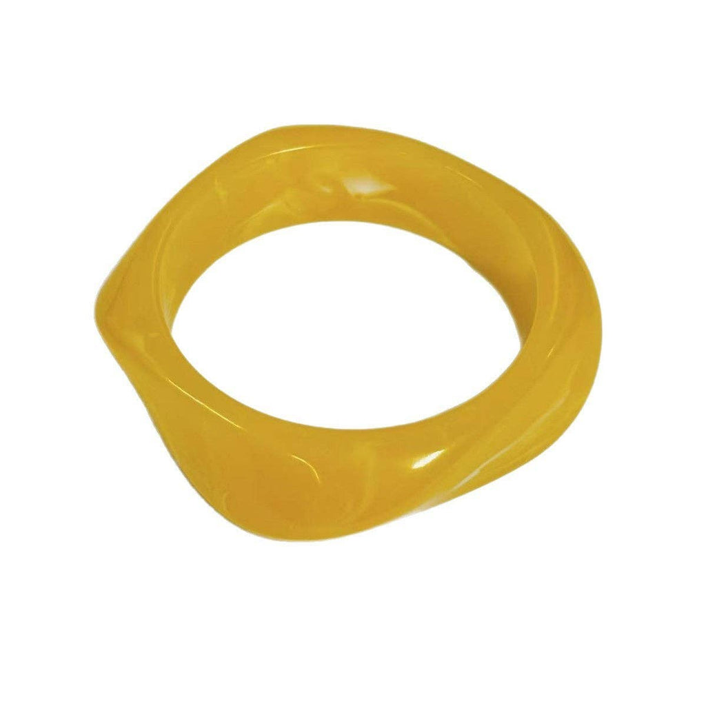 Geometric Ombre Resin Bangle Curved Acetate Contour S5P256