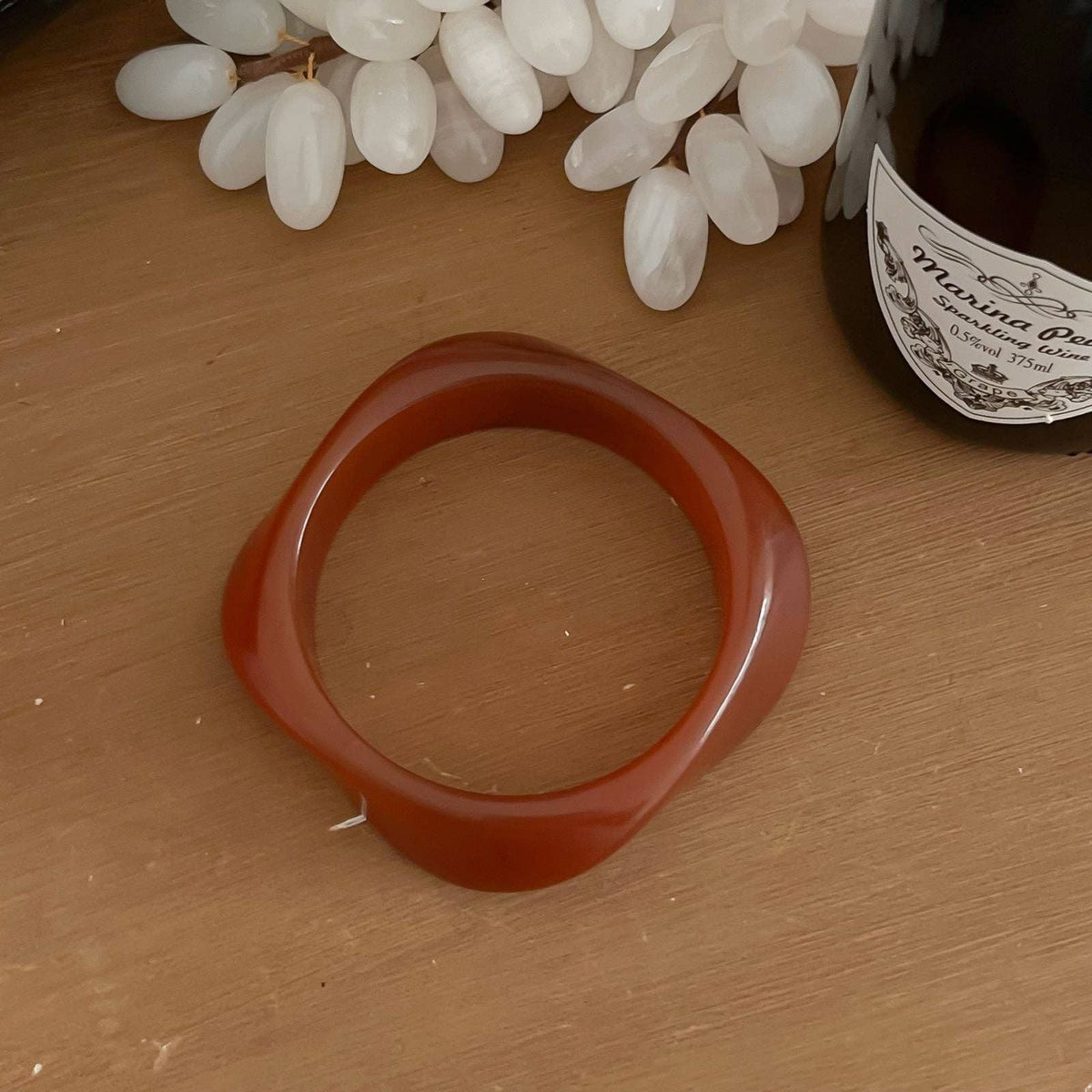 Geometric Ombre Resin Bangle