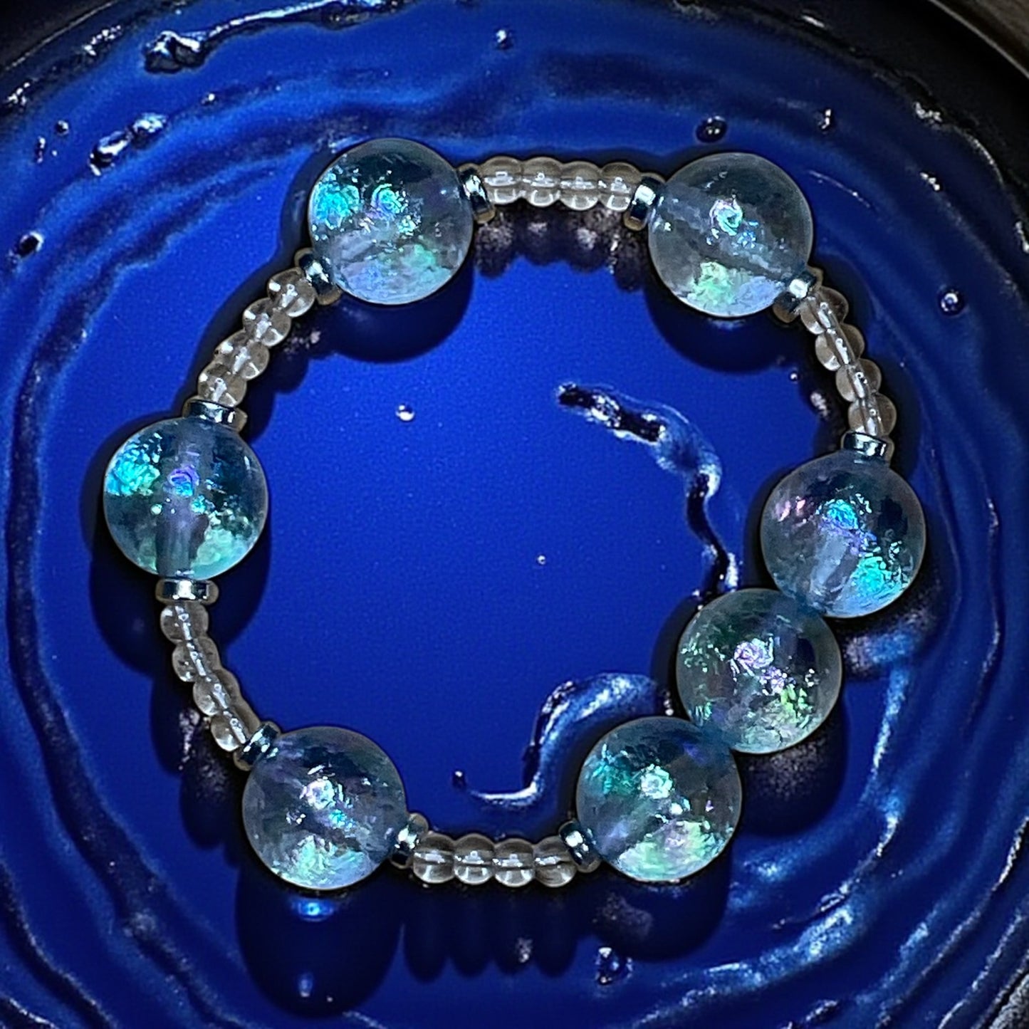 Sea Glass Halo Bracelet