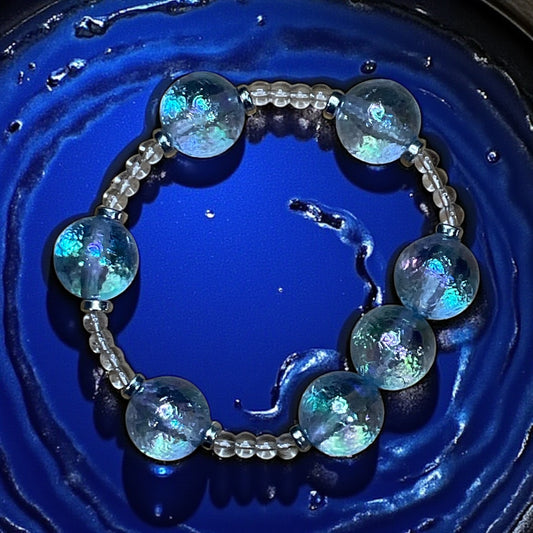 Sea Glass Halo Bracelet