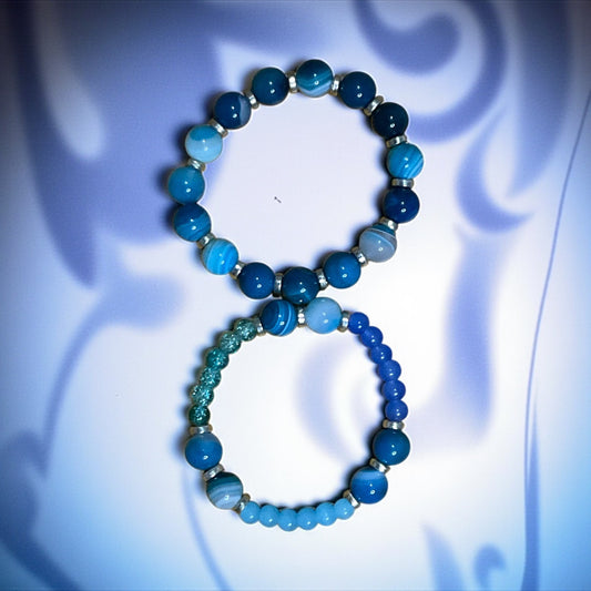 Aegean Waves Bracelet Set