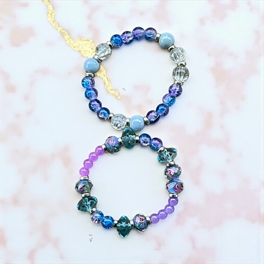 Aqua Dreamscape Bracelet Set
