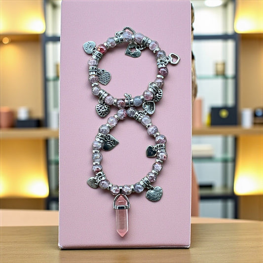 Sweetheart Love Charm Bracelet Set