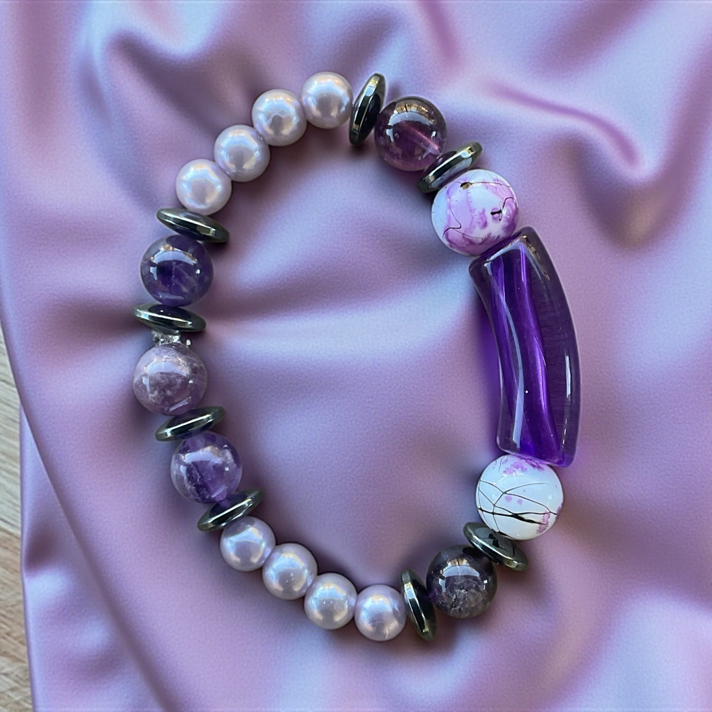 Lavender Lustre Bracelet