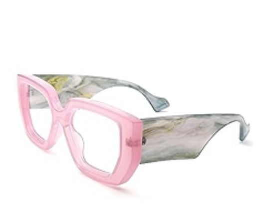 Haus Of Karma Oversized Thick Framed Clear Lens Glasses