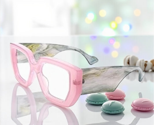 Oversized Thick Framed Clear Lens Glasses