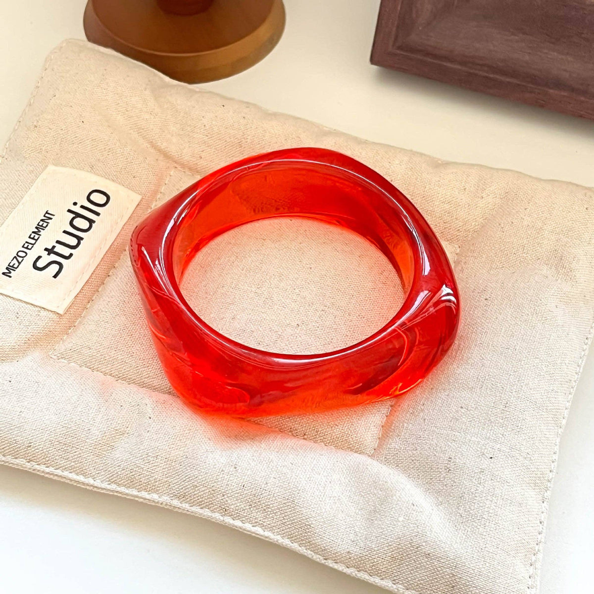 Geometric Ombre Resin Bangle