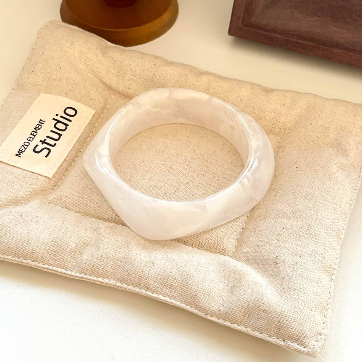 Geometric Ombre Resin Bangle