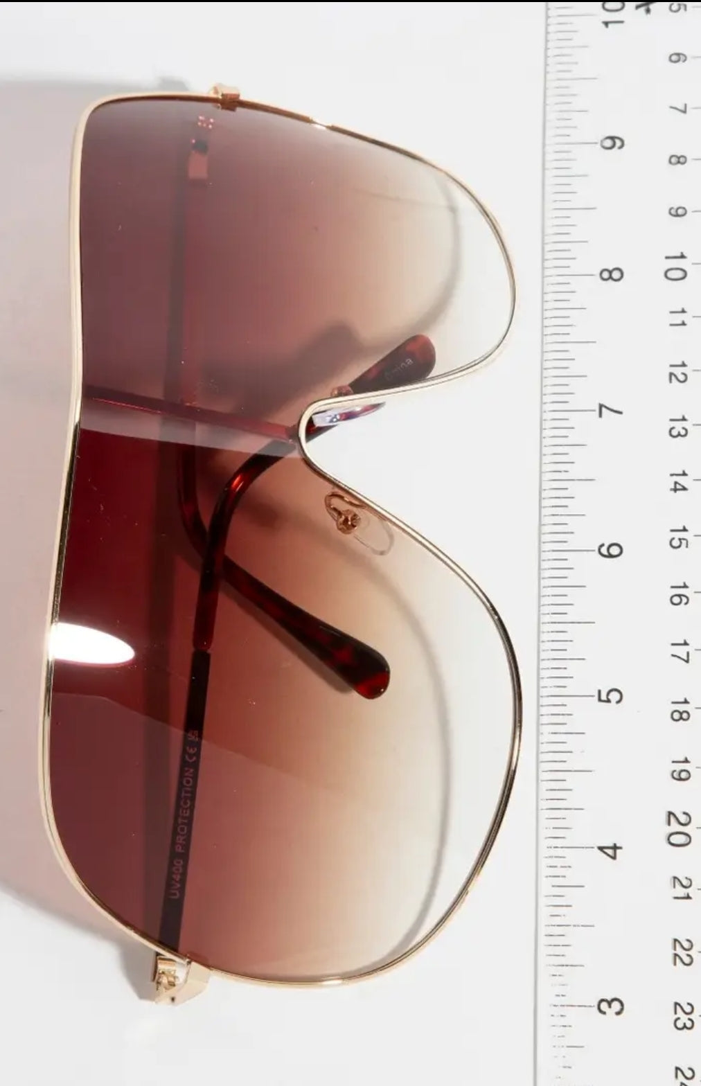 Haus Of Karma Colorized Oversized Shield Sunglasses