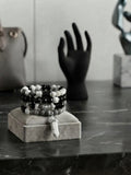 The Yin-Yang Harmony Stack | 4-Piece Handcrafted Onyx & Howlite Bracelet Set