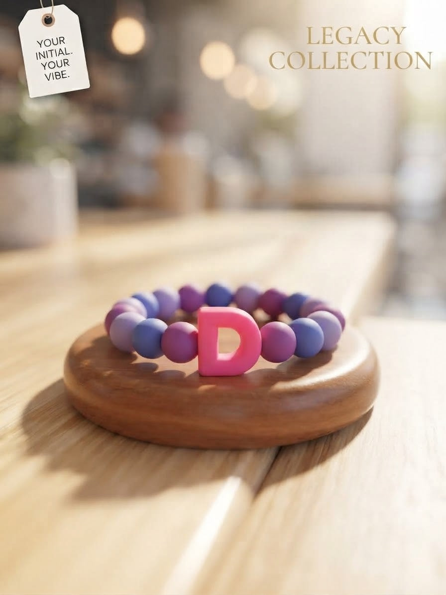 Custom Initial Beaded Bracelet - The Legacy Collection
