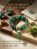 The Guardian of the Forest | Green Aventurine & Jade Crystal Point Bracelet