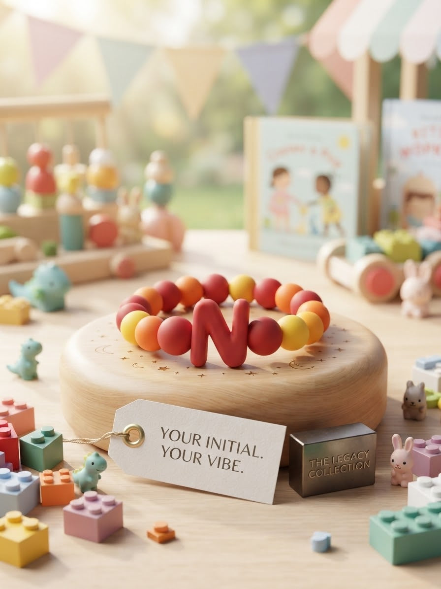 Custom Initial Beaded Bracelet - The Legacy Collection