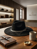 Haus Of Karma Classic Structured Black Fedora