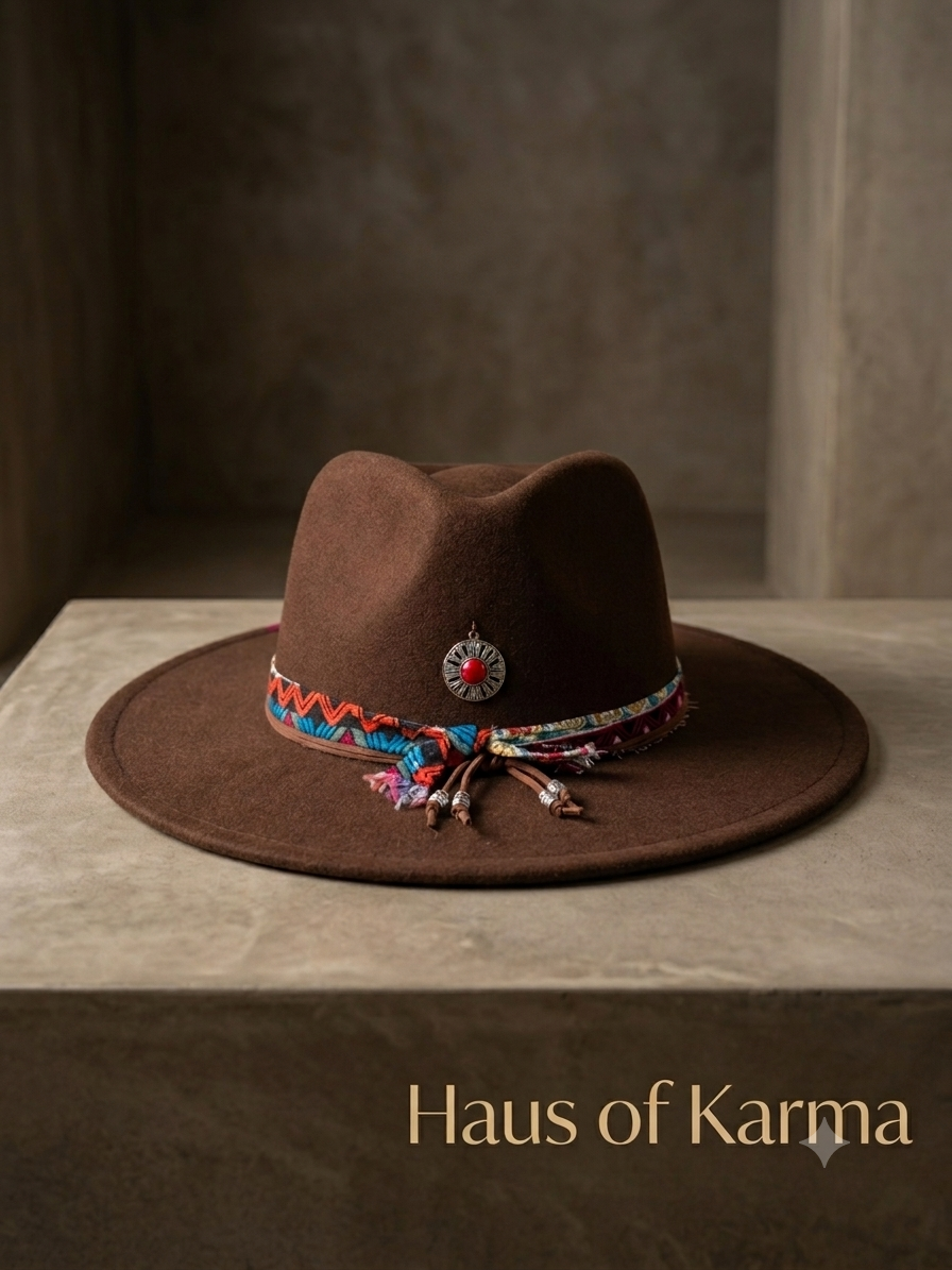 Haus Of Karma Bohemian Concho Fedora