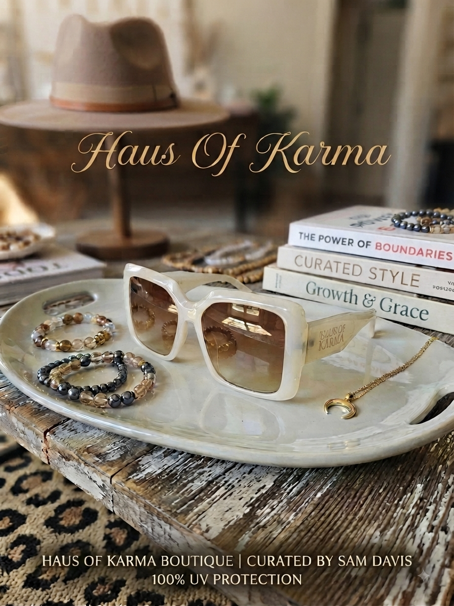 Haus Of Karma Ivory Square Sunglasses