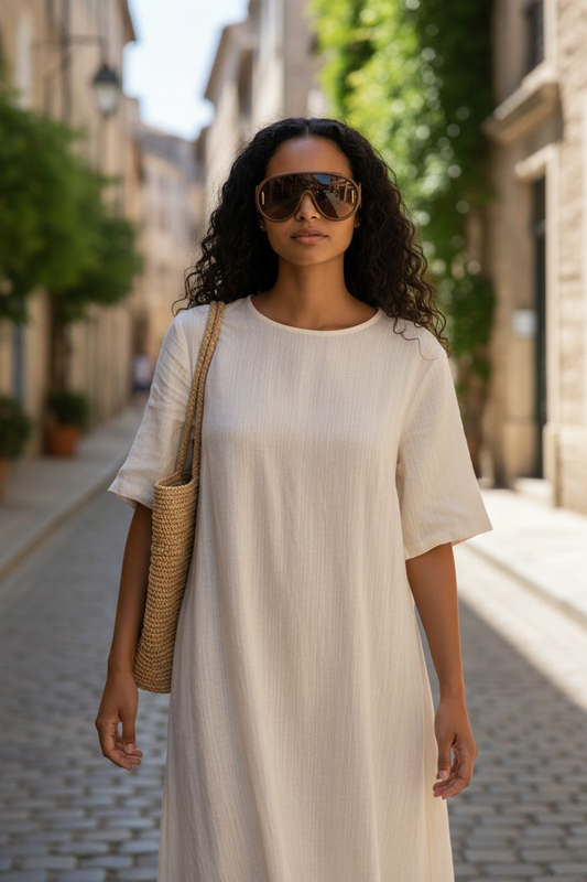 Brown Oversized Aviator Sunglasses