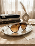 Haus Of Karma Rhinestone Shield Sunglasses