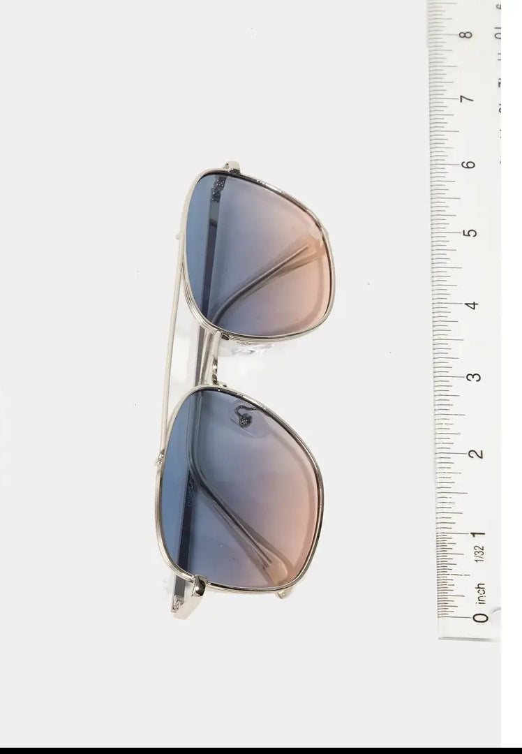 Haus Of Karma Nova Metallic Bridge Frame Sunglasses