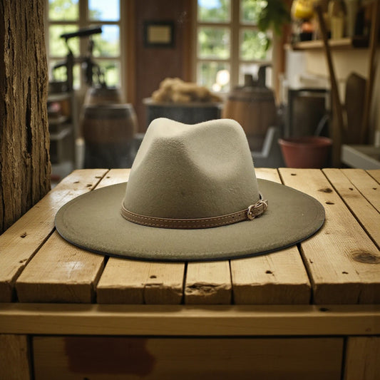 Olive Ombre Gradient Fedora