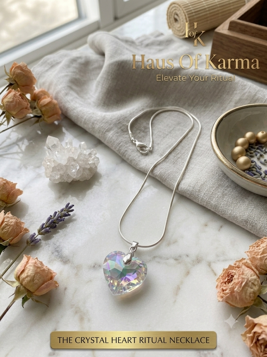 Ethereal Crystal Heart Pendant