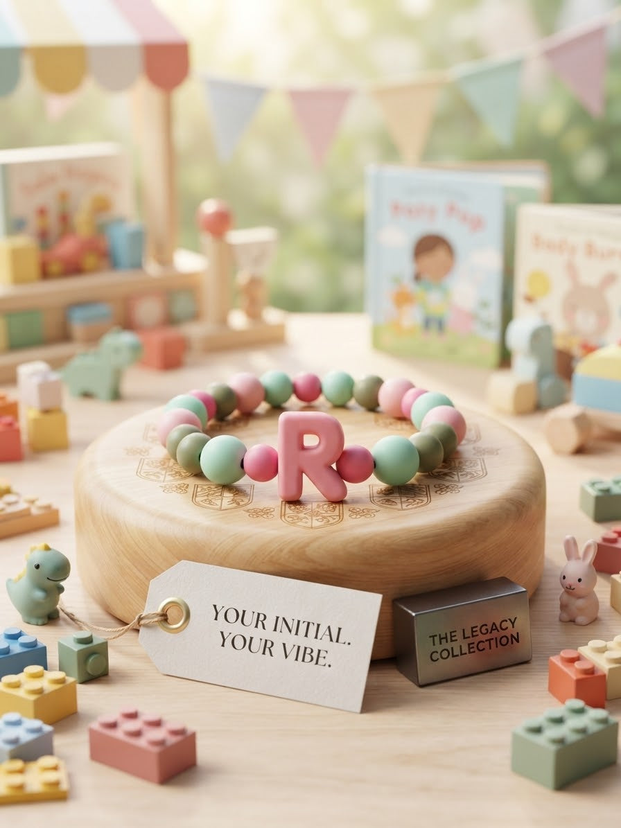 Custom Initial Beaded Bracelet - The Legacy Collection