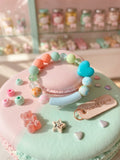 Kids' Pastel Heart & Marble Bead Stretch Bracelet – Haus Of Karma