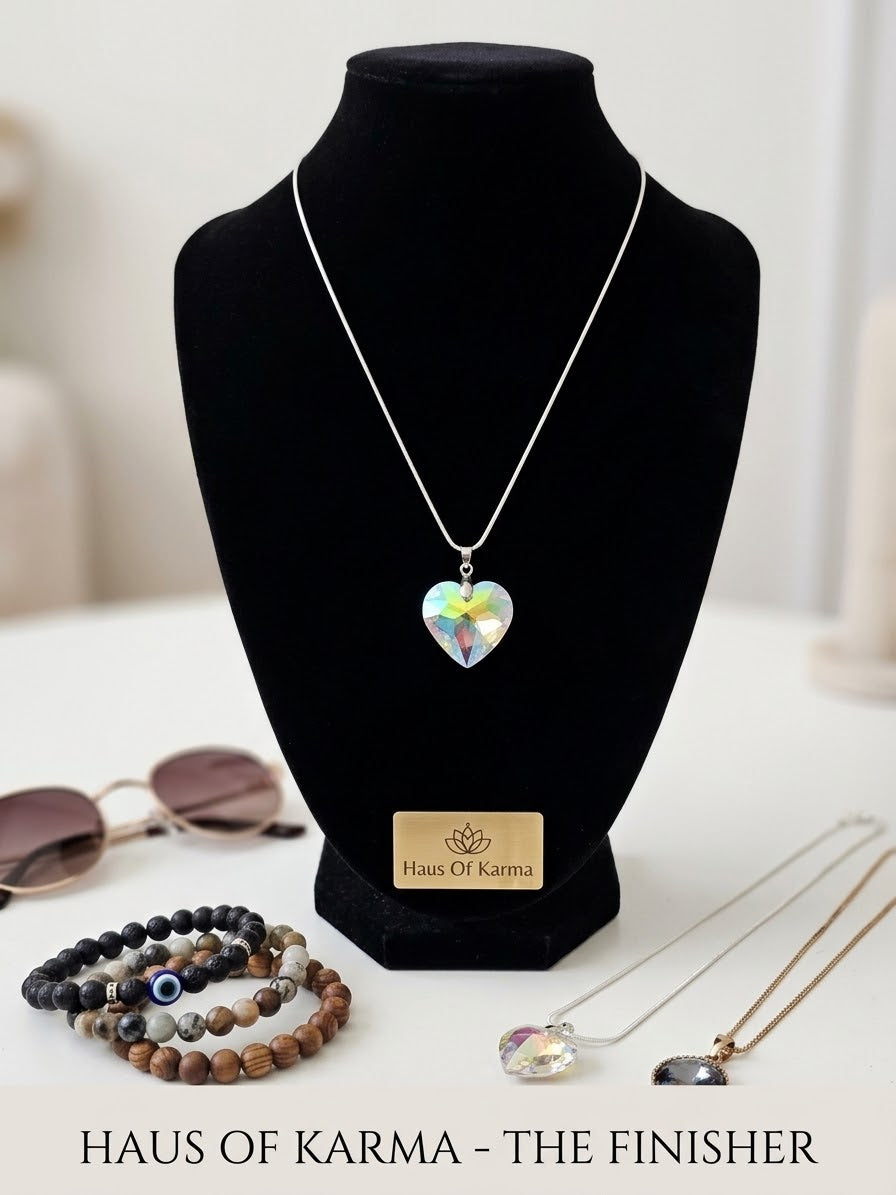 Ethereal Crystal Heart Pendant