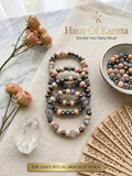 Neutral Agate and Hematite Crystal Bracelet Stack | Haus Of Karma