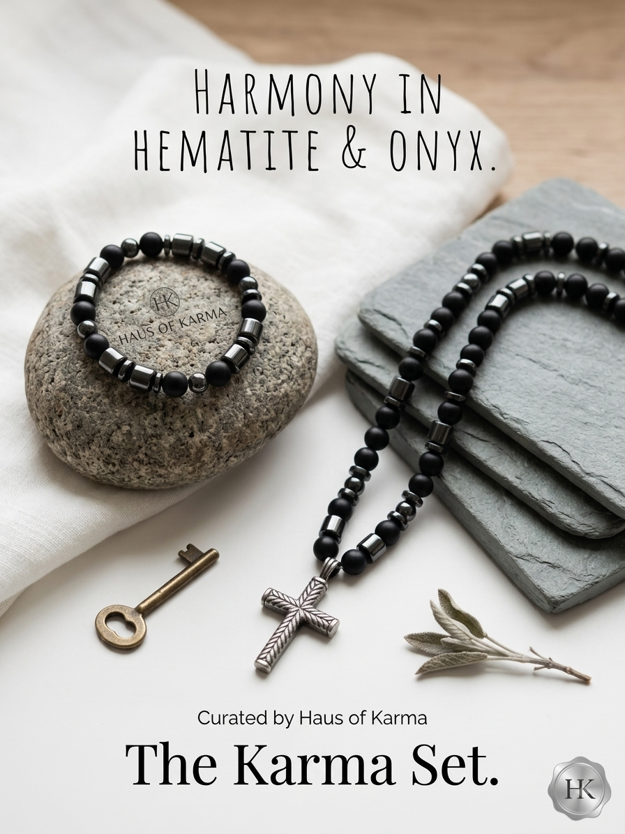 The Cross & Hematite Set | Haus of Karma