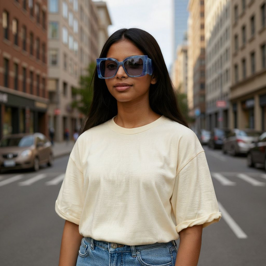 Oversized Cat Eye Gradient Sunglasses