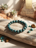 Natural African Turquoise Beaded Stretch Bracelet