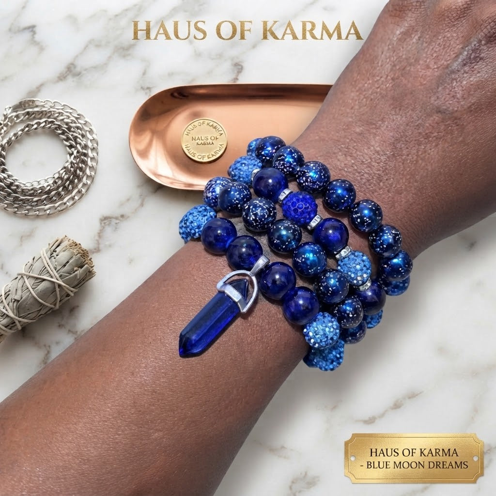 The Celestial Symphony Stack | 4-Piece Handcrafted Beaded Bracelet Set