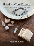 Radiate Positivity – Natural Crystal Point Pendant Cord Necklace