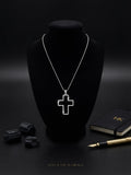 Karma’s Halo Pavé Cross Pendant Necklace