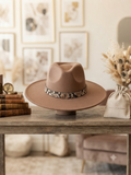 The Serpent Luxe Fedora – Mocha / Snakeskin