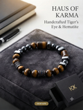 Haus of Karma Tiger's Eye & Hematite Beaded Bracelet
