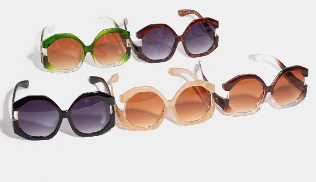 Haus Of Karma Oversized Aura Rings Sunglasses