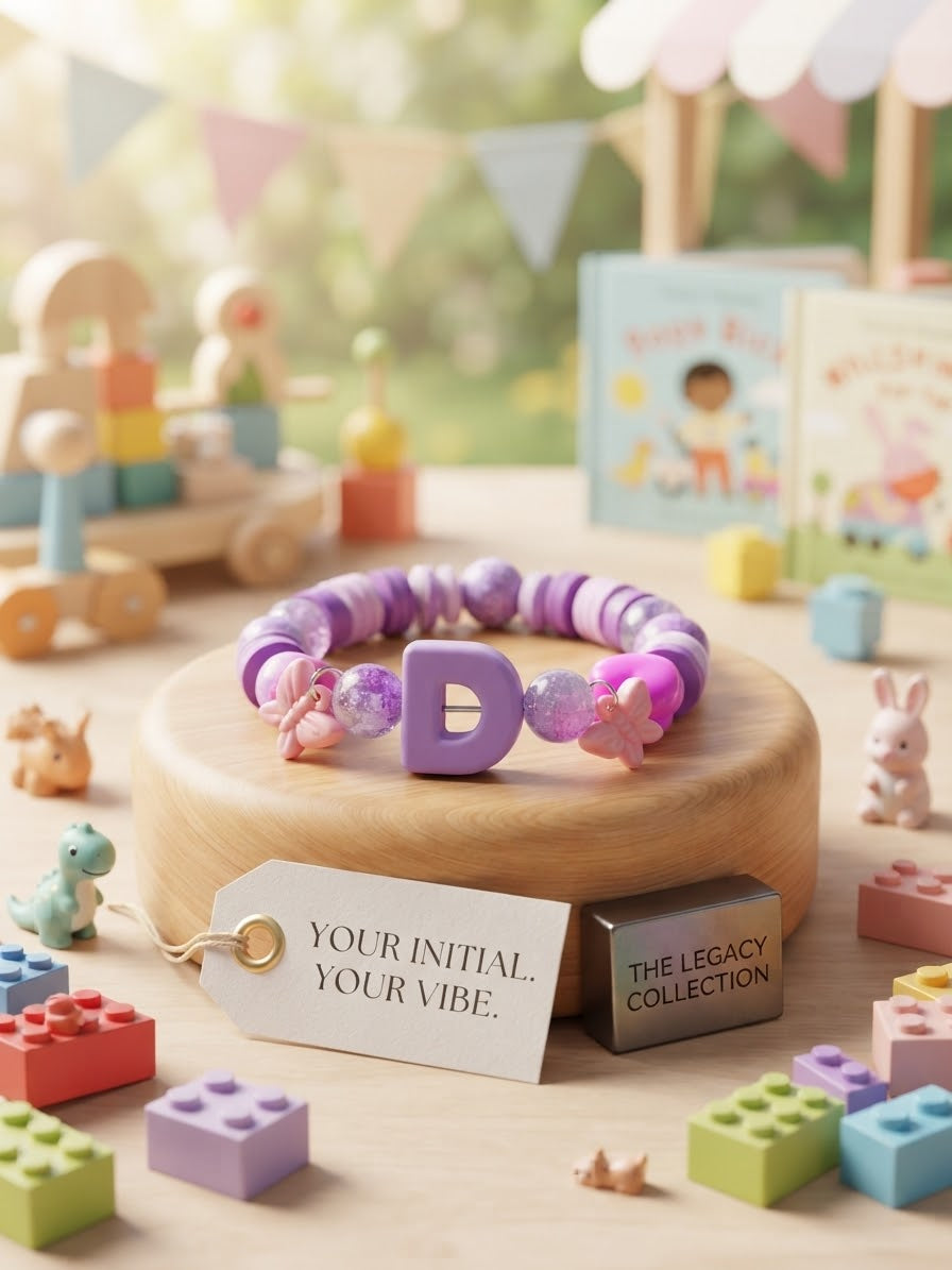 Custom Initial Beaded Bracelet - The Legacy Collection