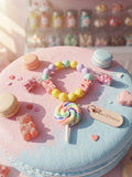 Kids' Sweet Shoppe Lollipop & "LOVE" Charm Stretch Bracelet – Haus Of Karma