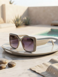 AURA LUX Solstice Oversized Square Sunglasses