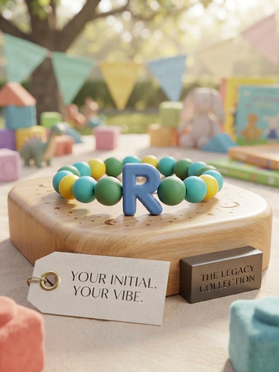 Custom Initial Beaded Bracelet - The Legacy Collection