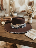 The Boho Bandana Luxe Fedora – Deep Chocolate / Paisley